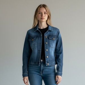 Pistola denim jacket long sleeve stretch dark blue M